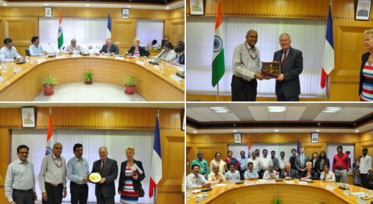 Mr.Serge SEGURA, First Ocean Ambassador, France visited NIOT along with a delegation team and visited NIOT’s lab facilities on 06-020-2020.