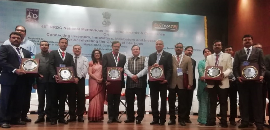 NIOT team won the National Research & Development Corporation 'National Meritorious Invention Award 2018' for the development of Polar and Shallow water ROV. Award was presented by Dr. V K Saraswat, Hon member of Niti Ayog, Govt of India.