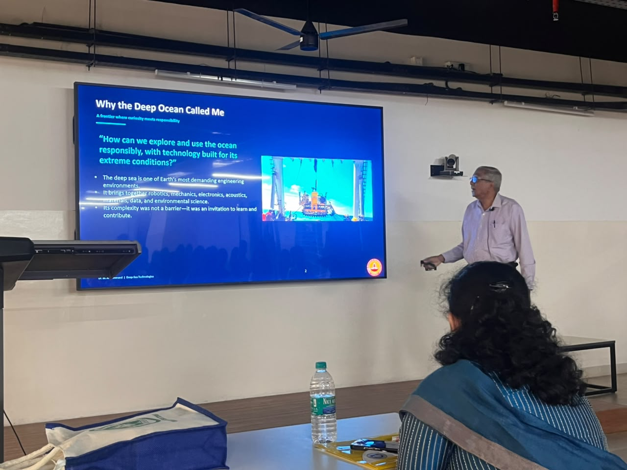 Talk on 'Deep Sea Technologies' at the SRM Institute of Technology  on the 7th October 2026