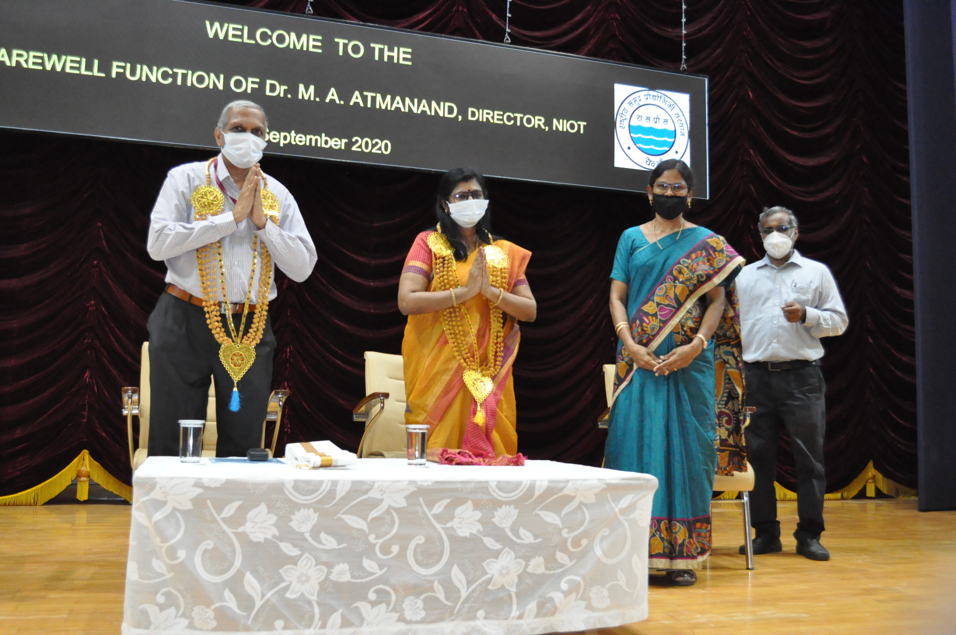 Dr. M.A.Atmanand,Director,NIOT, farewell function on account of superannuation is held on 30-09-2020.