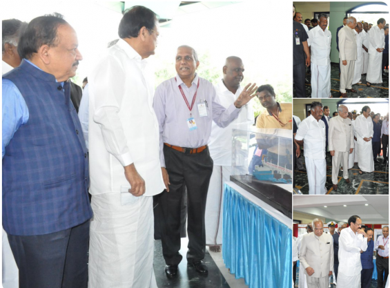 Prior to the programme, NIOT achievements, projects of societal importance, awards and technology developments has been exhibited to the distinguished invitees by Dr. M.A.Atmanand, Director, NIOT